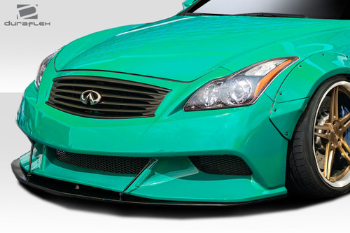 2008-2015 Infiniti G Coupe G37 Q60 Duraflex LBW Front Bumper - 1 Piece / Vehicle Year Make Model Trim - 2008-2015-Infiniti G Coupe 2DR / Product Type - Front Bumper / Style Name -LBW / Kit Material - FRP (Fiberglass Reinforced Plastics) / Notes -