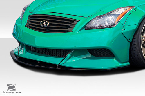 2008-2015 Infiniti G Coupe G37 Q60 Duraflex LBW Front Splitter - 1 Piece / Vehicle Year Make Model Trim - 2008-2015-Infiniti G Coupe 2DR / Product Type - Front Lip/Add On / Style Name -LBW / Kit Material - FRP (Fiberglass Reinforced Plastics) / Notes - Note: Designed for use with LBW Front Bumper ( item 113526 )