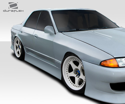 1989-1994 Nissan Skyline R32 4DR Duraflex V-Speed Side Skirts - 2 Piece / Vehicle Year Make Model Trim - 1989-1994-Nissan Skyline 4DR / Product Type - Sideskirts / Style Name -V-Speed / Kit Material - FRP (Fiberglass Reinforced Plastics) / Notes -