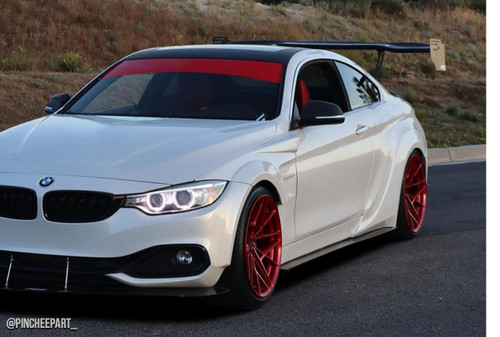 2014-2020 BMW 4 Series F32 AF-1 Wide Body Side Spliters ( GFK ) - 2 Piece ( Must be used with Couture M Sport Look Side Skirts ) (S)