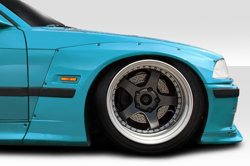 1992-1998 BMW 3 Series M3 E36 2DR Duraflex Circuit Wide Body Kit - 8 Piece - Includes Circuit Front Fender Flares (113442) Circuit Side Skirts (113443) Rear Fender Flares (113444) / Vehicle Year Make Model Trim - 1992-1998-BMW 3 Series 2DR / Product Type - Kit / Style Name -Circuit / Kit Material - FRP (Fiberglass Reinforced Plastics) / Notes -