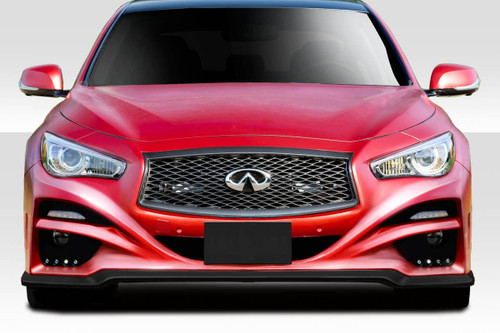 2014-2017 Infiniti Q50 Duraflex Impulse Kit - 4 Piece - Includes Impulse Front Bumper (113536) Impulse Side Skirts (113537) Impulse Rear Lip Spoiler (113538) / Vehicle Year Make Model Trim - 2014-2017-Infiniti Q50 ALL / Product Type - Kit / Style Name -Impulse / Kit Material - FRP (Fiberglass Reinforced Plastics) / Notes -