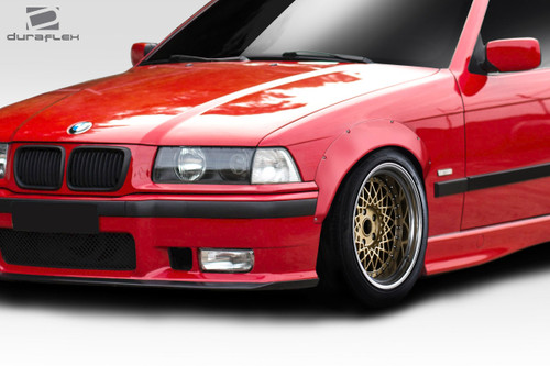 1992-1998 BMW 3 Series E36 Duraflex RBS Front Fender Flares - 2 Piece / Vehicle Year Make Model Trim - 1992-1998-BMW 3 Series ALL / Product Type - Fender Flare / Style Name -RBS / Kit Material - FRP (Fiberglass Reinforced Plastics) / Notes -