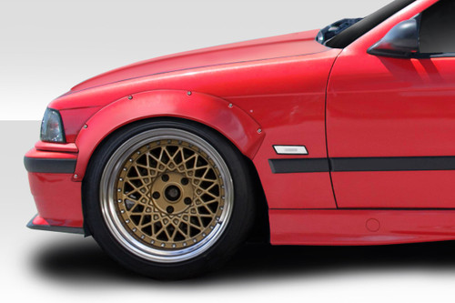 1992-1998 BMW 3 Series E36 Duraflex RBS Fender Flare Kit - 4 Piece - Includes RBS Front Fender Flares (113676) RBS Rear Fender Flares (113677) / Vehicle Year Make Model Trim - 1992-1998-BMW 3 Series ALL / Product Type - Kit / Style Name -RBS / Kit Material - FRP (Fiberglass Reinforced Plastics) / Notes -
