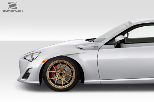 2013-2020 Scion FR-S Toyota 86 Subaru BRZ Duraflex Velocity + 20mm Front Fenders - 2 Piece / Vehicle Year Make Model Trim - 2013-2020-Scion FRS ALL / Product Type - Fender / Style Name -Velocity / Kit Material - FRP (Fiberglass Reinforced Plastics) / Notes -