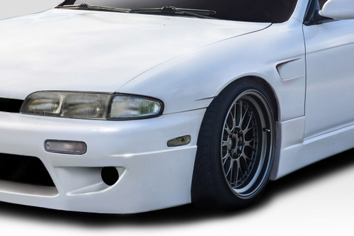 1995-1996 Nissan 240SX S14 Duraflex RBS V1 30mm Front Fenders - 2 Piece / Vehicle Year Make Model Trim - 1995-1996-Nissan 240SX ALL / Product Type - Fender / Style Name -RBS V1 / Kit Material - FRP (Fiberglass Reinforced Plastics) / Notes -
