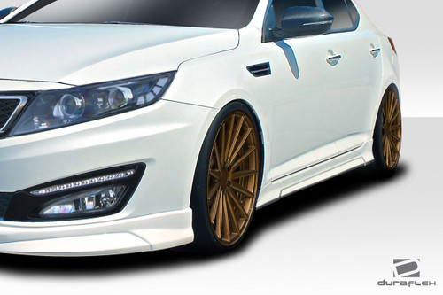 2010-2013 Kia Optima Duraflex N Design Side Skirts - 2 Piece / Vehicle Year Make Model Trim - 2010-2013-Kia Optima ALL / Product Type - Sideskirts / Style Name -N Design / Kit Material - FRP (Fiberglass Reinforced Plastics) / Notes -