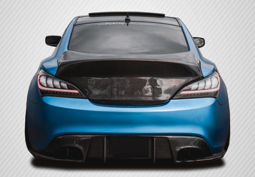 2010-2016 Hyundai Genesis Coupe Carbon Creations DriTech Speedster Rear Diffuser - 1 Piece / Vehicle Year Make Model Trim - 2010-2016-Hyundai Genesis 2DR / Product Type - Rear Lip/Add On / Style Name -Speedster / Kit Material - Carbon Fiber / Notes -