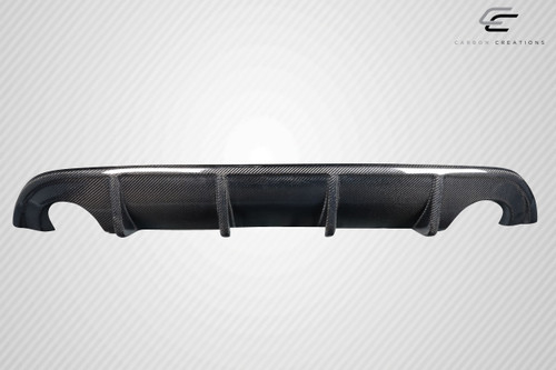 2014-2017 Infiniti Q50 Carbon Creations VIP Rear Diffuser - 1 Piece / Vehicle Year Make Model Trim - 2014-2017-Infiniti Q50 ALL / Product Type - Rear Lip/Add On / Style Name -VIP / Kit Material - Carbon Fiber / Notes -