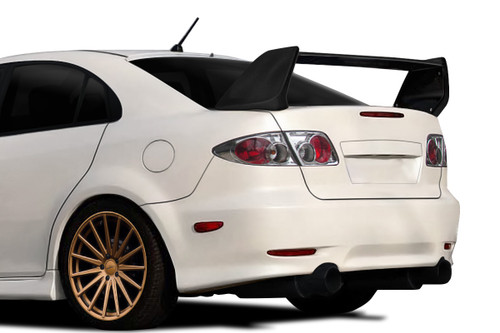 2003-2008 Mazda Mazda 6 Duraflex Evo 8 Look Wing Spoiler - 3 Piece (S) / Vehicle Year Make Model Trim - 2003-2008-Mazda Mazda 6 ALL / Product Type - Wing / Style Name -Evo 8 Look / Kit Material - FRP (Fiberglass Reinforced Plastics) / Notes -