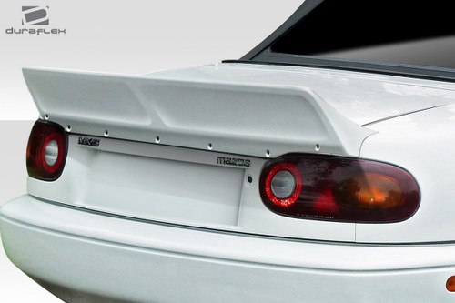 1990-1997 Mazda Miata Duraflex TKO Wing Spoiler - 1 Piece / Vehicle Year Make Model Trim - 1990-1997-Mazda Miata ALL / Product Type - Wing / Style Name -TKO / Kit Material - FRP (Fiberglass Reinforced Plastics) / Notes -