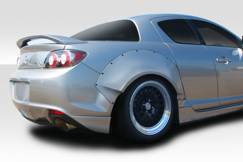 2004-2011 Mazda RX-8 Duraflex RBS 50mm Rear Fender Flares - 2 Piece / Vehicle Year Make Model Trim - 2004-2011-Mazda RX8 ALL / Product Type - Fender Flare / Style Name -RBS / Kit Material - FRP (Fiberglass Reinforced Plastics) / Notes -