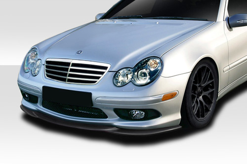 2001-2007 Mercedes C Class W203 Duraflex L-Sport Front Lip Spoiler - 1 Piece ( For AMG Bumper only) / Vehicle Year Make Model Trim - 2001-2007-Mercedes C Class ALL / Product Type - Front Lip/Add On / Style Name -L-Sport / Kit Material - FRP (Fiberglass Reinforced Plastics) / Notes -