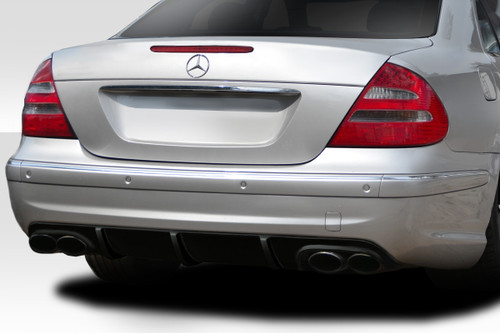 2003-2006 Mercedes E55 W211 Duraflex L Sport Rear Diffuser - 1 Piece / Vehicle Year Make Model Trim - 2003-2006-Mercedes E Class ALL / Product Type - Rear Lip/Add On / Style Name -L Sport / Kit Material - FRP (Fiberglass Reinforced Plastics) / Notes -