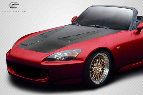 2000-2009 Honda S2000 Carbon Creations Type M Hood - 1 Piece / Vehicle Year Make Model Trim - 2000-2009-Honda S2000 ALL / Product Type - Hood / Style Name -Type M / Kit Material - Carbon Fiber / Notes - Note: Hood pins are required.
