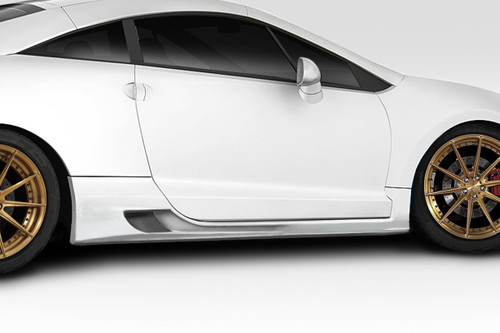 2006-2012 Mitsubishi Eclipse Duraflex Gator Side Skirts Rocker Panels - 2 Piece / Vehicle Year Make Model Trim - 2006-2012-Mitsubishi Eclipse ALL / Product Type - Sideskirts / Style Name -Gator / Kit Material - FRP (Fiberglass Reinforced Plastics) / Notes -