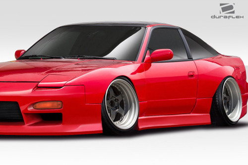 1989-1994 Nissan 240SX S13 Duraflex Bloodsport Side Skirts - 2 Piece / Vehicle Year Make Model Trim - 1989-1994-Nissan 240SX ALL / Product Type - Sideskirts / Style Name -Bloodsport / Kit Material - FRP (Fiberglass Reinforced Plastics) / Notes -