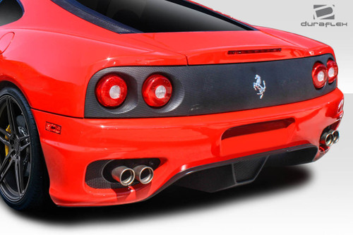 1999-2004 Ferrari 360 Modena Duraflex Challenge Look Rear Bumper Cover - 1 Piece / Vehicle Year Make Model Trim - 1999-2004-Ferrari 360 Modena ALL / Product Type - Rear Bumper / Style Name -Challenge Look / Kit Material - FRP (Fiberglass Reinforced Plastics) / Notes -