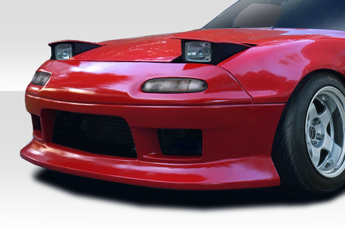 1990-1997 Mazda Miata Duraflex Demon Front Bumper Cover - 1 Piece / Vehicle Year Make Model Trim - 1990-1997-Mazda Miata ALL / Product Type - Front Bumper / Style Name -Demon / Kit Material - FRP (Fiberglass Reinforced Plastics) / Notes -
