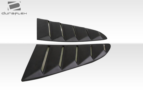 2015-2023 Ford Mustang Duraflex KT Window Scoops - 2 Piece (S) / Vehicle Year Make Model Trim - 2015-2023-Ford Mustang ALL / Product Type - Scoop / Style Name -KT / Kit Material - FRP (Fiberglass Reinforced Plastics) / Notes -