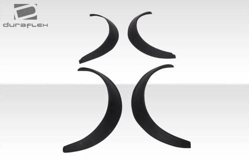 1990-1997 Mazda Miata Duraflex Rocket Wide Body Front Fender Flares - 4 Piece / Vehicle Year Make Model Trim - 1990-1997-Mazda Miata ALL / Product Type - Fender Flare / Style Name -Rocket / Kit Material - FRP (Fiberglass Reinforced Plastics) / Notes -