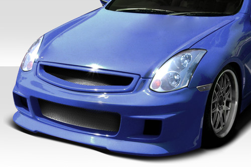 2003-2004 Infiniti G Sedan G35 Duraflex Type G Front Bumper Cover - 1 Piece / Vehicle Year Make Model Trim - 2003-2004-Infiniti G Sedan 4DR / Product Type - Front Bumper / Style Name -Type G / Kit Material - FRP (Fiberglass Reinforced Plastics) / Notes -
