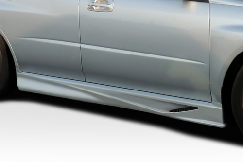 2002-2007 Subaru Impreza WRX STI Duraflex VT-X Side Skirts Rocker Panels - 2 Piece / Vehicle Year Make Model Trim - 2002-2007-Subaru Impreza ALL / Product Type - Sideskirts / Style Name -VT-X / Kit Material - FRP (Fiberglass Reinforced Plastics) / Notes -