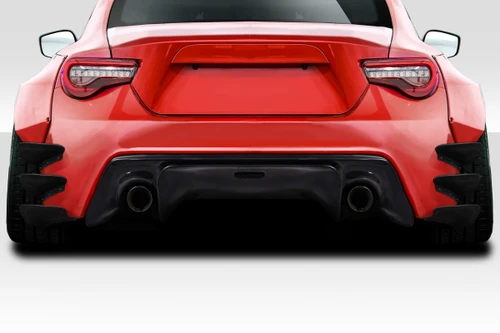 2013-2020 Scion FR-S Toyota 86 Subaru BRZ Duraflex GT500 V3 Rear Bumper Canards - 6 Piece / Vehicle Year Make Model Trim - 2013-2020-Scion FRS ALL / Product Type - Rear Lip/Add On / Style Name -GT500 V3 / Kit Material - FRP (Fiberglass Reinforced Plastics) / Notes -