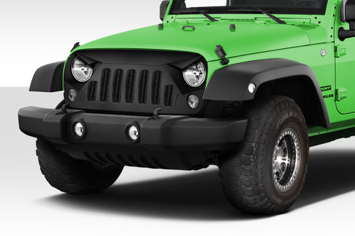 2007-2018 Jeep Wrangler Duraflex Predator Grille - 1 Piece / Vehicle Year Make Model Trim - 2007-2018-Jeep Wrangler ALL / Product Type - Grilles / Style Name -Predator / Kit Material - FRP (Fiberglass Reinforced Plastics) / Notes -