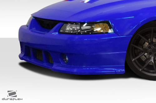 1999-2004 Ford Mustang Duraflex R Spec Front Bumper - 1 Piece / Vehicle Year Make Model Trim - 1999-2004-Ford Mustang ALL / Product Type - Front Bumper / Style Name -R Spec / Kit Material - FRP (Fiberglass Reinforced Plastics) / Notes -