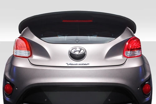2012-2017 Hyundai Veloster Turbo Duraflex D1 Rear Wing Spoiler - 1 Piece / Vehicle Year Make Model Trim - 2012-2017-Hyundai Veloster ALL / Product Type - Wing / Style Name -D1 / Kit Material - FRP (Fiberglass Reinforced Plastics) / Notes -