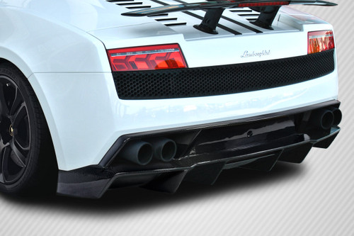 2009-2013 Lamborghini Gallardo Carbon Creations LP560 LP570 Look Rear Diffuser - 1 Piece / Vehicle Year Make Model Trim - 2009-2013-Lamborghini Gallardo ALL / Product Type - Rear Lip/Add On / Style Name -LP570 Look / Kit Material - Carbon Fiber / Notes -