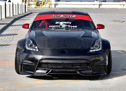 2003-2008 Nissan 350Z Z33 Carbon Creations N4 Front Bumper Cover - 1 Piece / Vehicle Year Make Model Trim - 2003-2008-Nissan 350Z ALL / Product Type - Front Bumper / Style Name -N4 / Kit Material - Carbon Fiber / Notes -