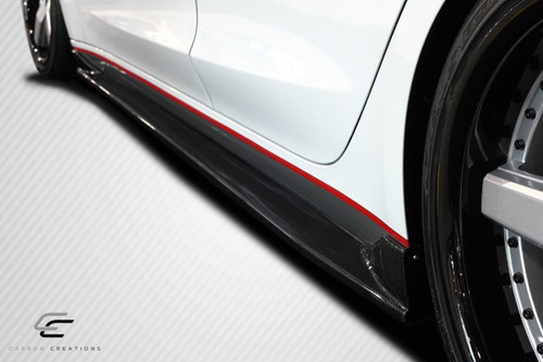 2017-2023 Tesla Model 3 Carbon Creations GT Concept Side Skirt Rocker Panels - 2 Piece (S) / Vehicle Year Make Model Trim - 2017-2023-Tesla Model 3 ALL / Product Type - Sideskirts / Style Name -GT Concept / Kit Material - Carbon Fiber / Notes -