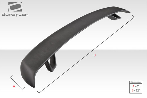 Universal Duraflex Tri Force Rear Wing Spoiler - 1 Piece / Vehicle Year Make Model Trim - --  ALL / Product Type - Wing / Style Name -\Universal / Kit Material - FRP (Fiberglass Reinforced Plastics) / Notes -