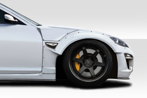 2009-2011 Mazda RX-8 Duraflex RBS Front Fender Flares (+50mm) - 4 Piece / Vehicle Year Make Model Trim - 2009-2011-Mazda RX8 ALL / Product Type - Fender Flare / Style Name -RBS / Kit Material - FRP (Fiberglass Reinforced Plastics) / Notes - Note: +50mm