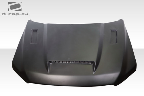 2015-2020 Ford F-150 Duraflex CVX Hood - 1 Piece / Vehicle Year Make Model Trim - 2015-2020-Ford F150 ALL / Product Type - Hood / Style Name -CVX / Kit Material - FRP (Fiberglass Reinforced Plastics) / Notes - Note: Hood pins are required.