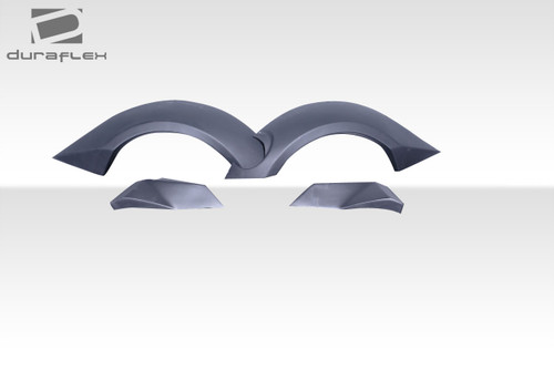 2003-2008 Nissan 350Z Z33 Duraflex SDS Rear Fender Flares (+60mm) - 4 Piece / Vehicle Year Make Model Trim - 2003-2008-Nissan 350Z ALL / Product Type - Fender Flare / Style Name -SDS / Kit Material - FRP (Fiberglass Reinforced Plastics) / Notes - Note: +60mm wider than stock
