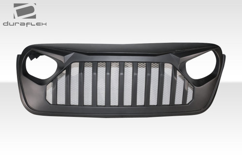 2018-2025 Jeep Wrangler JL Gladiator JT Duraflex Predator Grille - 1 Piece / Vehicle Year Make Model Trim - 2018-2025-Jeep Wrangler ALL / Product Type - Grilles / Style Name -Predator / Kit Material - FRP (Fiberglass Reinforced Plastics) / Notes -