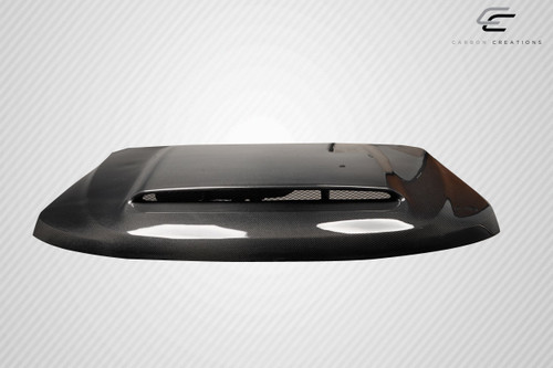 2011-2022 Jeep Grand Cherokee Carbon Creations Demon Look Hood - 1 Piece / Vehicle Year Make Model Trim - 2011-2022-Jeep Grand Cherokee ALL / Product Type - Hood / Style Name -Demon Look / Kit Material - Carbon Fiber / Notes - NOTE: This item will only fit the 11-22 WK2 Grand Cherokee, please confirm your vehicle with your sale representative before purchasing. Hood pins are required.