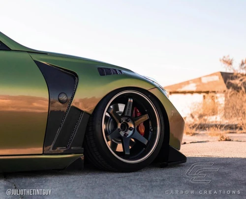 2009-2020 Nissan 370Z Z34 Carbon Creations RS-1 Front Fenders - 2 Piece / Vehicle Year Make Model Trim - 2009-2020-Nissan 370Z ALL / Product Type - Fender / Style Name -RS-1 / Kit Material - Carbon Fiber / Notes -