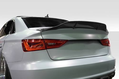 2015-2022 Audi A3 S3 RS3 Duraflex R1 Rear Wing Spoiler - 1 Piece / Vehicle Year Make Model Trim - 2015-2022-Audi A3 ALL / Product Type - Wing / Style Name -R1 / Kit Material - FRP (Fiberglass Reinforced Plastics) / Notes -