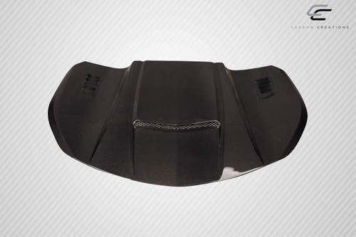 2016-2024 Chevrolet Camaro Carbon Creations CVX Hood - 1 Piece / Vehicle Year Make Model Trim - 2016-2024-Chevrolet Camaro ALL / Product Type - Hood / Style Name -CVX / Kit Material - Carbon Fiber / Notes - Hood pins are required.