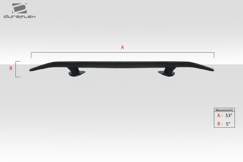 Universal Duraflex K5 Rear Wing Spoiler - 1 Piece / Vehicle Year Make Model Trim - --  ALL / Product Type - Wing / Style Name -K5 / Kit Material - FRP (Fiberglass Reinforced Plastics) / Notes -