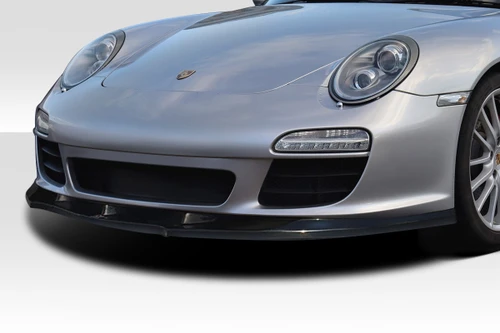 2005-2009 Porsche 911 Carrera 997 Duraflex Speed Front Lip Spoiler Air Dam - 1 Piece / Vehicle Year Make Model Trim - 2005-2009-Porsche 997 ALL / Product Type - Front Lip/Add On / Style Name -Speed / Kit Material - FRP (Fiberglass Reinforced Plastics) / Notes -