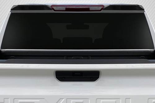 2019-2025 Chevrolet Silverado 1500 Carbon Creations Street Runner Rear Roof Wing Spoiler - 2 Pieces / Vehicle Year Make Model Trim - 2019-2025-Chevrolet Silverado ALL / Product Type - Wing / Style Name -Street Runner / Kit Material - Carbon Fiber / Notes -