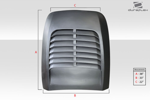 Universal Duraflex Venom Hood Scoop - 1 Piece / Vehicle Year Make Model Trim - --  ALL / Product Type - Scoop / Style Name -Venom / Kit Material - FRP (Fiberglass Reinforced Plastics) / Notes -