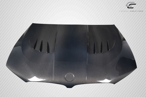 2017-2022 BMW 5 Series G30 / M5 G90 Carbon Creations Power Dynamics Hood - 1 Piece (S) / Vehicle Year Make Model Trim - 2017-2022-BMW 5 Series ALL / Product Type - Hood / Style Name -Power Dynamics / Kit Material - Carbon Fiber / Notes - Note: Hood pins are required.