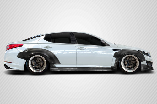 2011-2013 Kia Optima Carbon Creations CPR Body Kit - 13 Piece - Includes 116098 CPR Front Lip, 116247 CPR Side Skirts,, 116248 CPR Front Fender Flares, 116249 CPR Rear Fender Flares.  (S) / Vehicle Year Make Model Trim - 2011-2013-Kia Optima ALL / Product Type - Kit / Style Name -CPR / Kit Material - Carbon Fiber / Notes -
