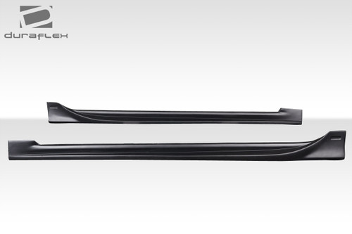 2014-2018 Mazda 3 Duraflex HP Wave Side Skirts  -2 Piece / Vehicle Year Make Model Trim - 2014-2018-Mazda Mazda 3 ALL / Product Type - Sideskirts / Style Name -HP Wave / Kit Material - FRP (Fiberglass Reinforced Plastics) / Notes -